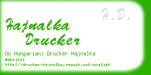 hajnalka drucker business card